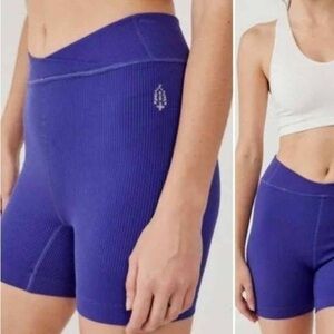 FP Movement Free Throw Shorts in Outer space
Purple Blue Ribbed Workout Shorts